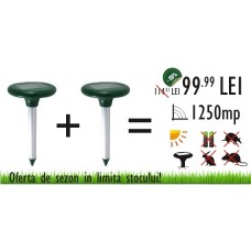 OFERTA !!! 2 X Pestmaster AG625 - Aparat cu vibratii anti cartite cu alimentare solara